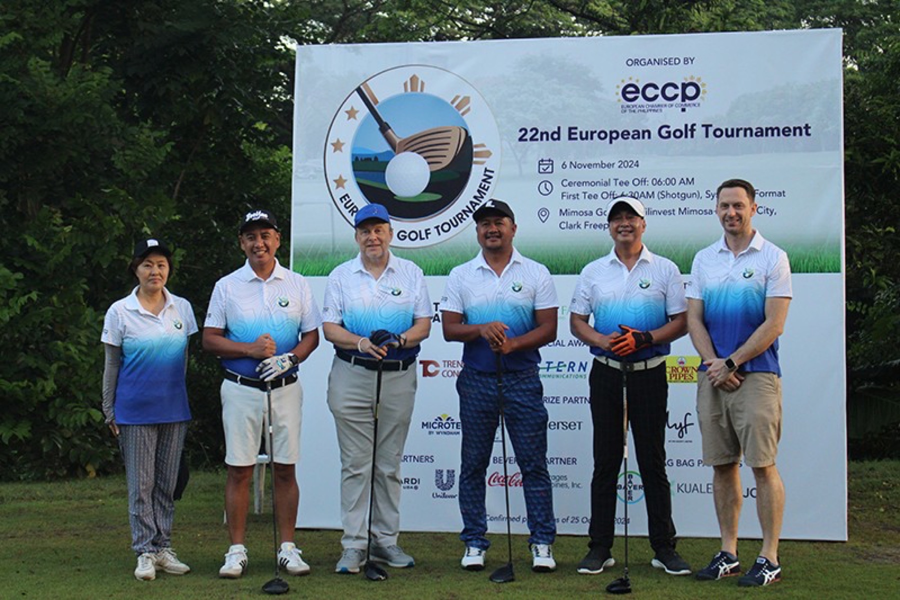Executives at an ECCP sport event